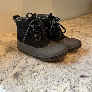 Sperry Kids Black and Gray Boots